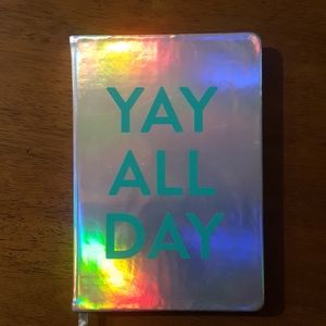 Yay All Day Holographic Lined Notebook
